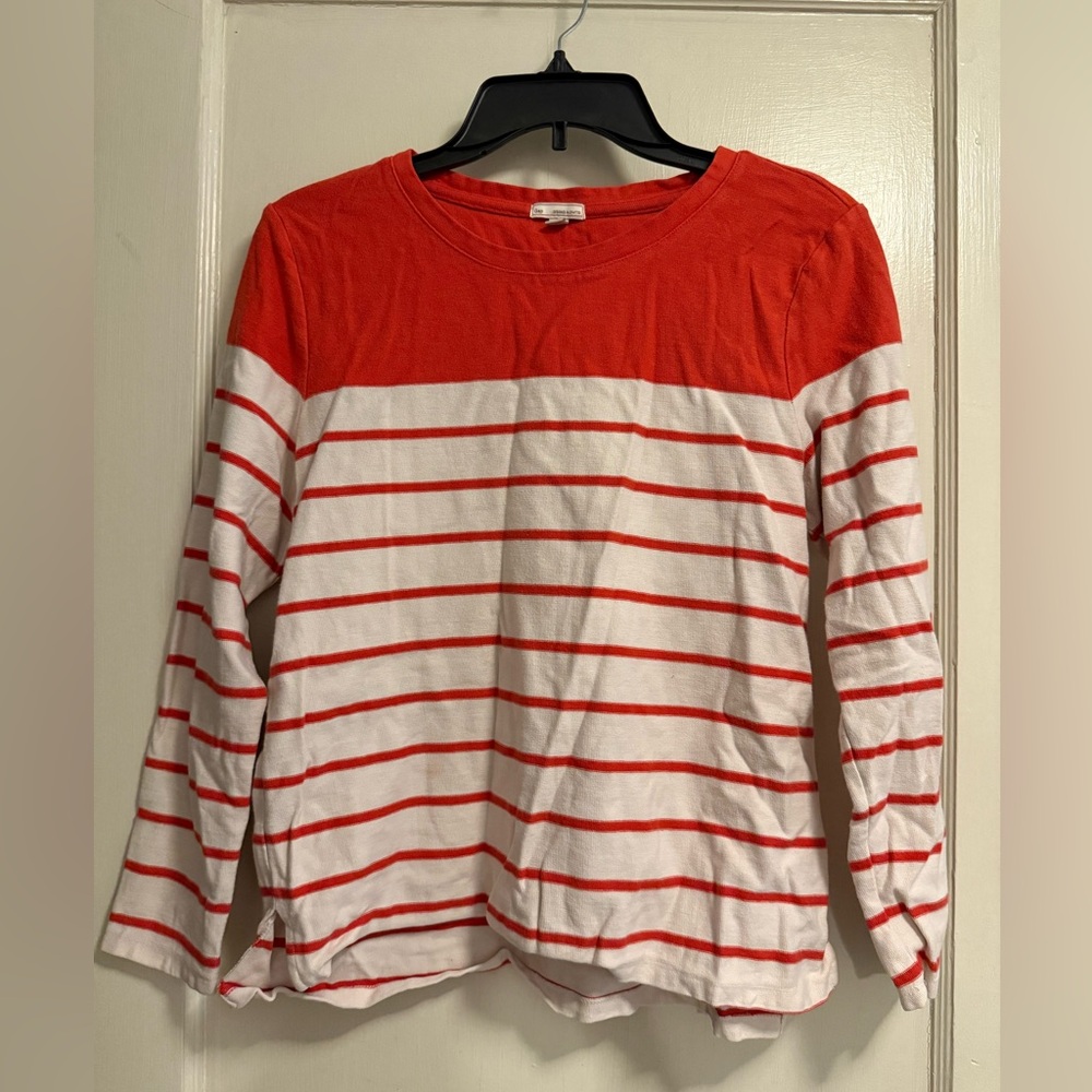 GAP Red and White Striped Long Sleeve